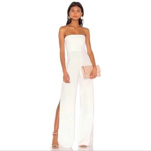 REVOLVE Nookie Glamor Strapless Jumpsuit in White